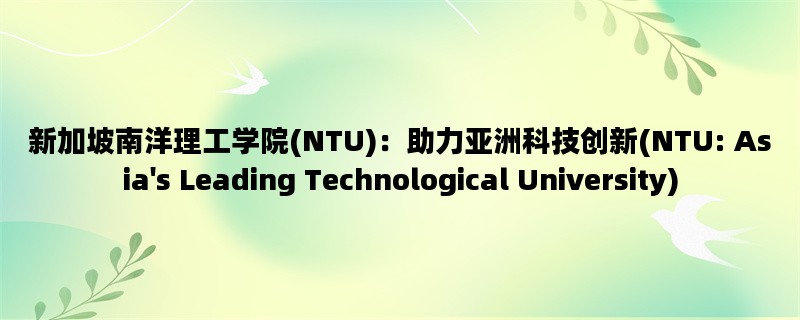 新加坡南洋理工学院(N