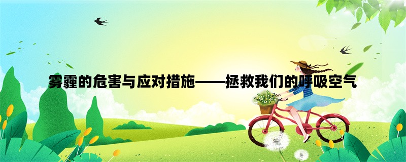 雾霾的危害与应对措施——拯救我们的呼吸空气