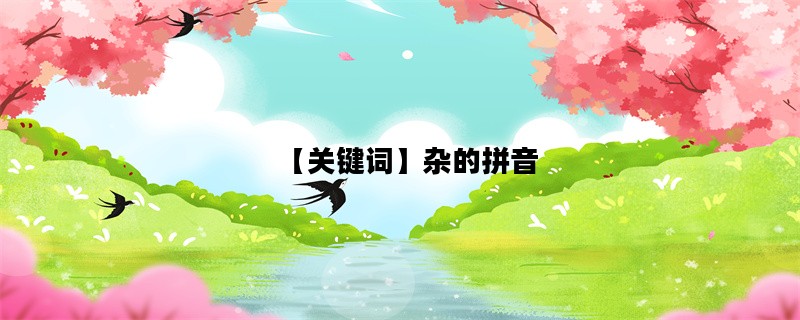 【关键词】杂的拼音